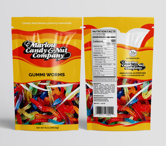Gummy Worms 1lb Pouch bag